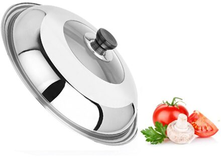 Transparante Pot Deksel Glas Cover Vervanging Hittebestendige Keuken Dia 32cm