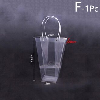 Transparante Pp Bloem Mand Waterdichte Bloem Verpakking Bloem Vouwen Handtas F