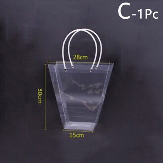 Transparante Pp Bloem Mand Waterdichte Bloem Verpakking Bloem Vouwen Handtas