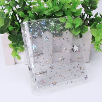 Transparante Pvc 3 Gaten Loose Leaf Binder Notebook Cover Mini Notepad Vel Shell Bestandsmap Cover Briefpapier Levert C26