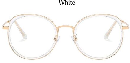Transparante Ronde Glazen Frame Vrouwen Modetrends Retro Vintage Metalen Optics Vrouwelijke Brillen Luxe Oversized