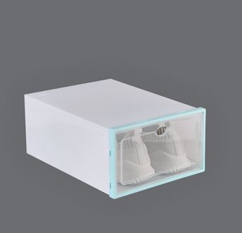 Transparante Schoenendoos Opslag Schoen Dozen Verdikte Stofdicht Schoenen Organizer Box Kan Worden Gelegd Combinatie Schoenenkast blauw