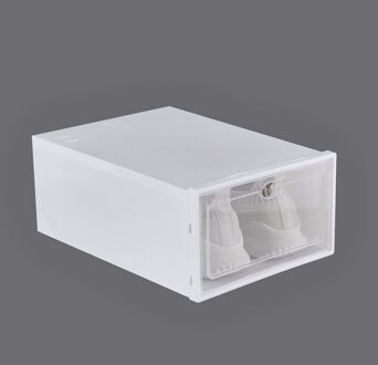 Transparante Schoenendoos Opslag Schoen Dozen Verdikte Stofdicht Schoenen Organizer Box Kan Worden Gelegd Combinatie Schoenenkast wit
