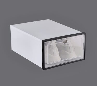 Transparante Schoenendoos Opslag Schoen Dozen Verdikte Stofdicht Schoenen Organizer Box Kan Worden Gelegd Combinatie Schoenenkast zwart