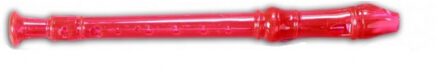 Transparante speelgoed blokfluit roze 32 cm