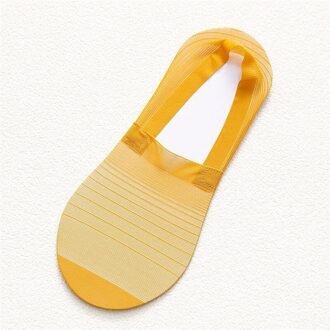 Transparante Stretch Elasticiteit Enkel Netto Garen Dunne Vrouwen Koele Sokken Sheer Mesh Dames Ademend Tulle Meisjes Korte Sok geel