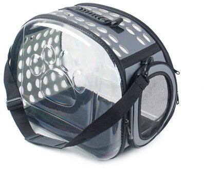 Transparante Travel Dog Carrier Pet Tassen Puppy Cat Carrying Outdoor Tas Kleine Huisdier Draagbare Handtas Tas Soft Pet Accessoires grijs / S-36x20x22cm