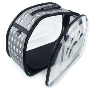 Transparante Travel Dog Carrier Pet Tassen Puppy Cat Carrying Outdoor Tas Kleine Huisdier Draagbare Handtas Tas Soft Pet Accessoires zwart / S-36x20x22cm