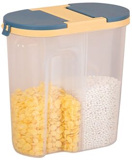 Transparante Verzegelde Tank Vierkante Keuken Opbergdoos Moer Droge Goederen Opslagtank Vochtbestendige Verzegelde Tank Fall Slip Netjes