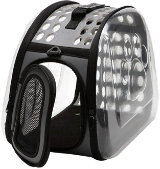 Transparante Vouwen Kat Pak Huisdier Rugzak Kat Hond Universal Travel Out Carrier Bag Pakket Transparante Ademend Kat Reizen Doos