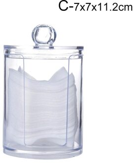 Transparante Wattenstaafje Doos Wattenstaafje Holder Base Kamer Versieren Katoen Pads Houder Tandenstoker Case