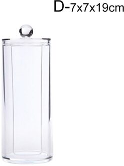 Transparante Wattenstaafje Doos Wattenstaafje Holder Base Kamer Versieren Katoen Pads Houder Tandenstoker Case