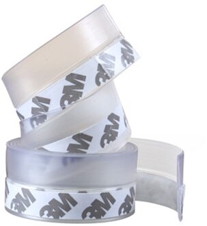 Transparante Winddicht Siliconen Afdichting Strip Bar Deur Afdichting Strip Siliconen Rubber Zelfklevende Waterdichte Buiten Seal Strip