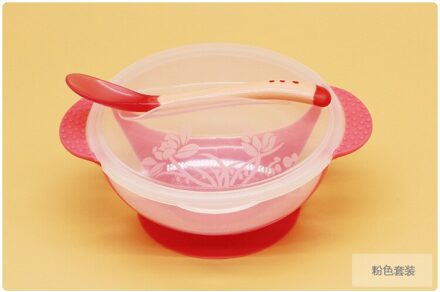 Transparante Zuignap Snack Catcher Kom Lepel Set Kindje Training Kom Set Snack Catcher Gratis Lepel Temperatuurgevoelige 1