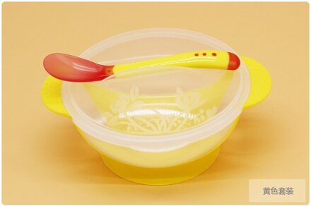 Transparante Zuignap Snack Catcher Kom Lepel Set Kindje Training Kom Set Snack Catcher Gratis Lepel Temperatuurgevoelige 2