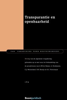 Transparantie en openbaarheid - - ebook