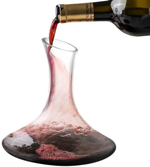Transparent Glass Crystal Red Wine Decanter Brandy Champagne Glasses Decanter Bottle Jug Pourer Aerator Dispenser For Family Bar