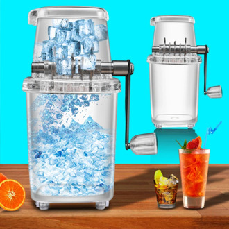 Transparent Multifunctional Ice Crusher Household Manual Ice Crusher Household Ice Shaving Machine Manual Ice Crushers