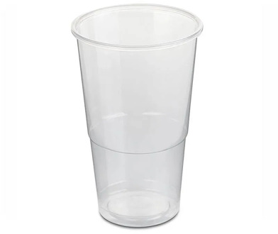 Transparent plastic cups 300cc, 50 PCs