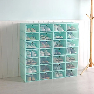 Transparent Plastic Shoe Box Creative Storage Artifact Shoe Storage Box Diy Shoe Box Shoe Cabinet Storage Box Shoe Rack