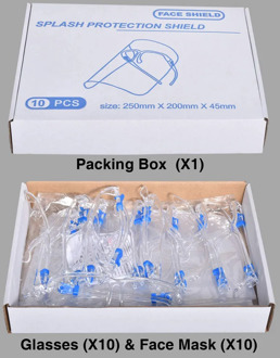 Transparent Protective Face Mask 2020 Kitchen Anti-fog Anti-oil Protect Eyes Clear Face Cover Oil-proof Transparent Mask