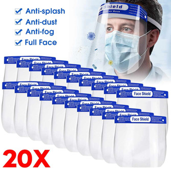 Transparent Protective Mask Full Face Shield Masks Anti Saliva Splash-proof Protect Eye Full Face Mask Cover Protective Visor