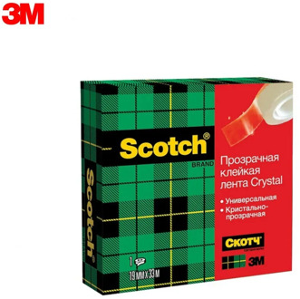 Transparent Tape 3M 600 Office School Supplies Tapes Adhesives Fasteners Scotch Crystal 600 adhesive Tape in a box Transparent