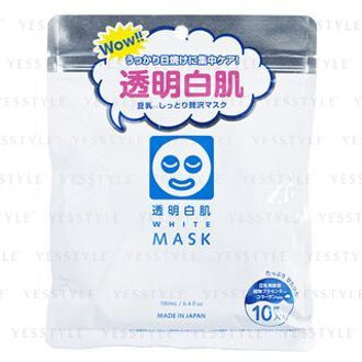 Transparent White Mask 10 pcs