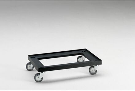 Transportroller - 60x40cm - 150kg - Kunststof - 4 Zwenkwielen