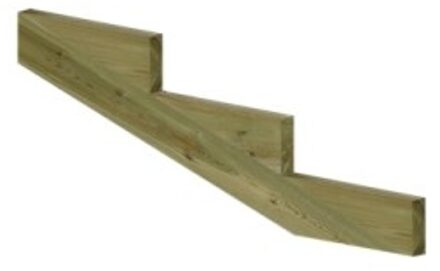 Trapbalk 3 Treden 19° Black