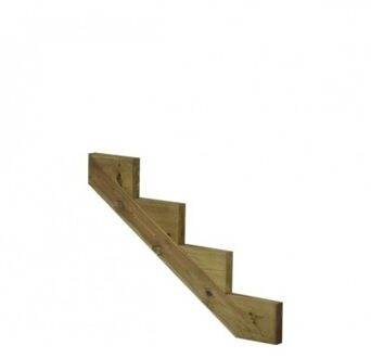 Trapbalk 4 Treden 34,2° Black