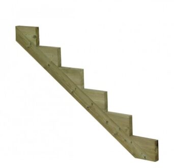 Trapbalk 6 Treden 34,2° Black