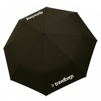 Travel Accessories Logo Umbrella black paraplu Zwart