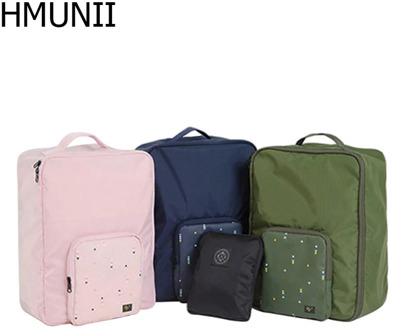 Travel Multi-function Folding Bag Portable Double Shoulder Travel Bag Can Be Set Trolley Luggage Suitcase Travel Accessories
