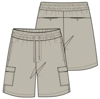 Travel stretch cargo shorts Beige