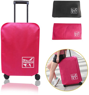 Travel Waterproof Dust-Proof Suitcase Protective Accessories Anti-scratch Dust-Proof Non-woven Fabric Luggage Cover Black