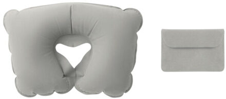 Travelconfort opblaasbaar kussen - maat One size Grijs