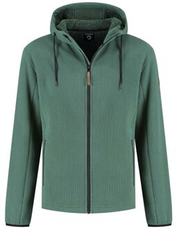 Travelin Karlson - Fleecevest - Donkergroen - XL