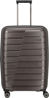 Travelite Air Base 4 Wiel Trolley M Expandable coffee hardcase koffer lichtgewicht koffer Bruin - H 67 x B 45 x D 27 cm