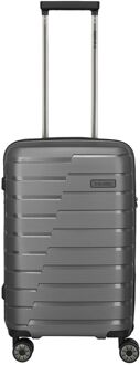 Travelite Air Base Spinner Cabin Trolley anthracite hardcase koffer lichtgewicht koffer Grijs - H 55 x B 35 x D 25 cm