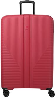 Travelite Air Stripe Spinner L red hardcase koffer lichtgewicht koffer Rood - H 77 x B 51 x D 29 cm
