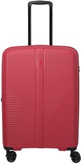 Travelite Air Stripe Spinner M Expandable red hardcase koffer lichtgewicht koffer Rood - H 66 x B 45 x D 28 cm
