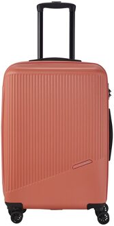 Travelite Bali 4 Wiel Trolley M coral Harde Koffer Oranje - H 67 x B 45 x D 26