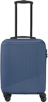 Travelite Bali 4 Wiel Trolley S blue Harde Koffer Blauw - H 55 x B 39 x D 20