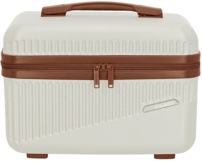 Travelite Bali Beautycase white/cognac hardcase koffer Multicolor - H 27 x B 36 x D 21.5 cm