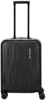 Travelite Barbara Novelty 4 Wheel Cabin Trolley black hardcase koffer Zwart - H 55 x B 39 x D 20 cm