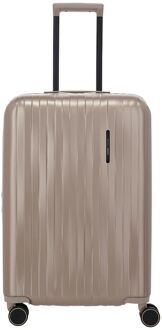 Travelite Barbara Novelty 4 Wheel Trolley M satin nude hardcase koffer Beige - H 65 x B 43 x D 27 cm