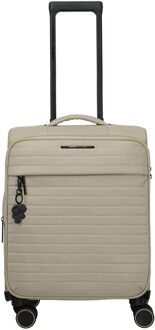 Travelite Barbara Stepp 4 Wheel Trolley S champagner zachte koffer - H 55 x B 40 x D 23 cm