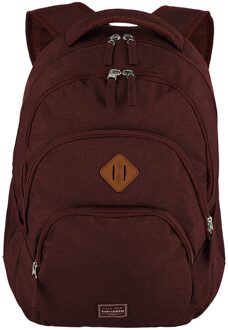 Travelite Basics Backpack Melange bordeaux backpack Rood - H 45 x B 31 x D 16