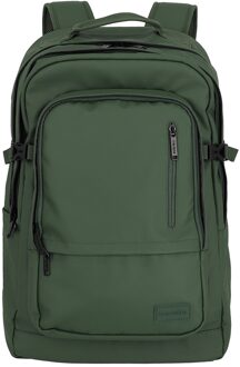 Travelite Basics Backpack Water-repellent olive backpack Groen - H 48 x B 33 x D 20